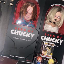 Chucky And Tiffany Halloween dolls 