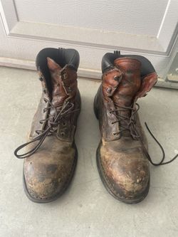 RED WING USA 2226 Men's 12 Brown Leather Steel Toe Work Safety Ankle Boots