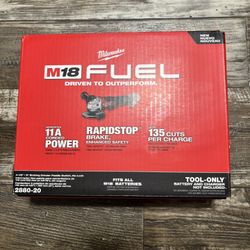 Milwaukee M18 Fuel Brushless 4-1/2  In / 5 In Grinder W / Paddle Switch ( TOOL- ONLY ) 