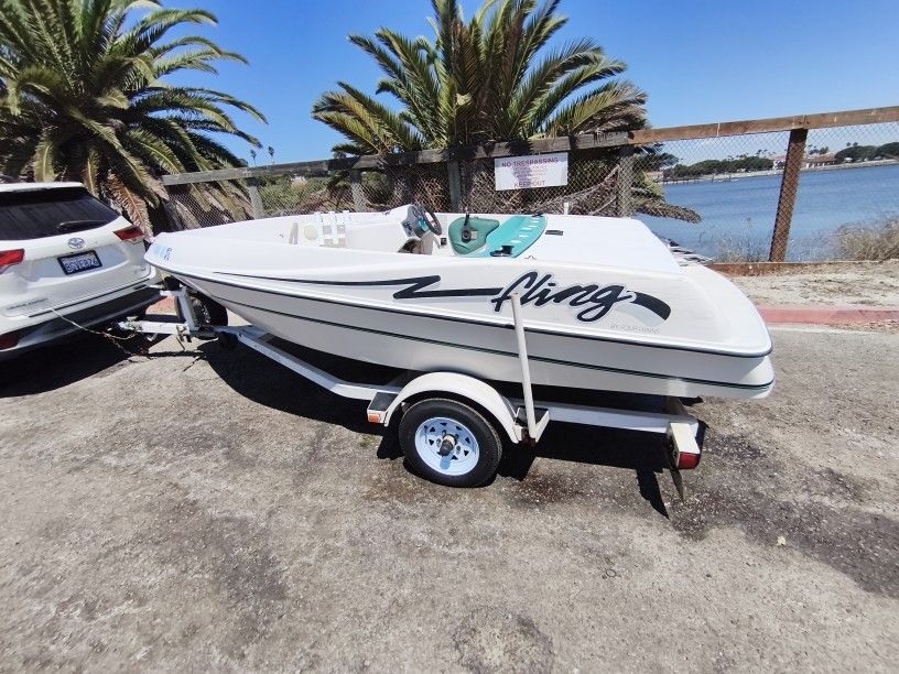 15 ft jet boat four winns fling