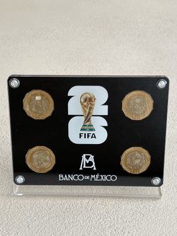 WORLD CUP 2026 MEXICO COINS. FULL SET OF 4
