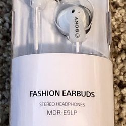$4 - Sony Fashion Earbuds-White - Brand New/Never opened*$4 Cash or Zelle only