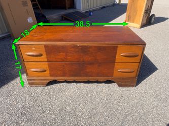2 drawer cedar cabinet
