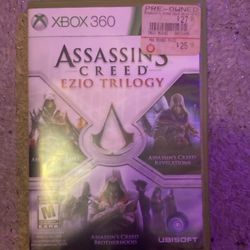Assassins Creed (Ezio Trilogy), Assassins Creed 2, Assassins Creed Revelations, Assassins Creed Brotherhood.