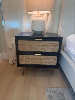 West Elm Ida Woven Nightstands Set of 2