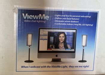 Videssence ViewMe S Kit Video Chat and Lighting Double Lamp Setup.