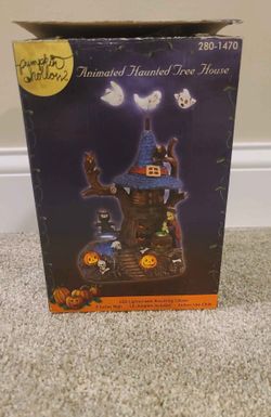Halloween Pumpkin Hollow Animated Haunted Tree House
