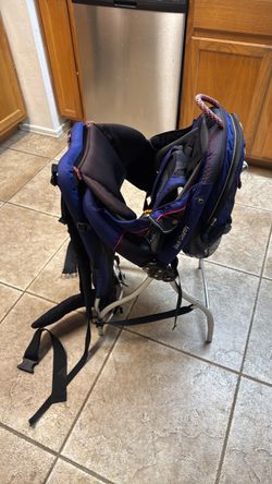 Child backpack carrier.