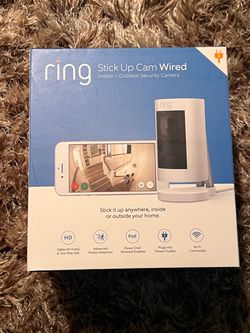 Ring Stick Up Cam Wired Indoor/Outdoor Security Camera