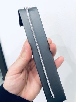 14k white gold 3.02ct tennis bracelet