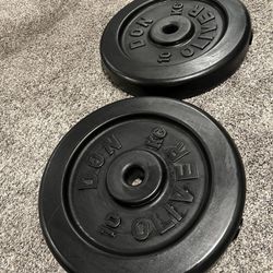 Don Oliver Plastic 10 Kg Weights 1 Inch Hole