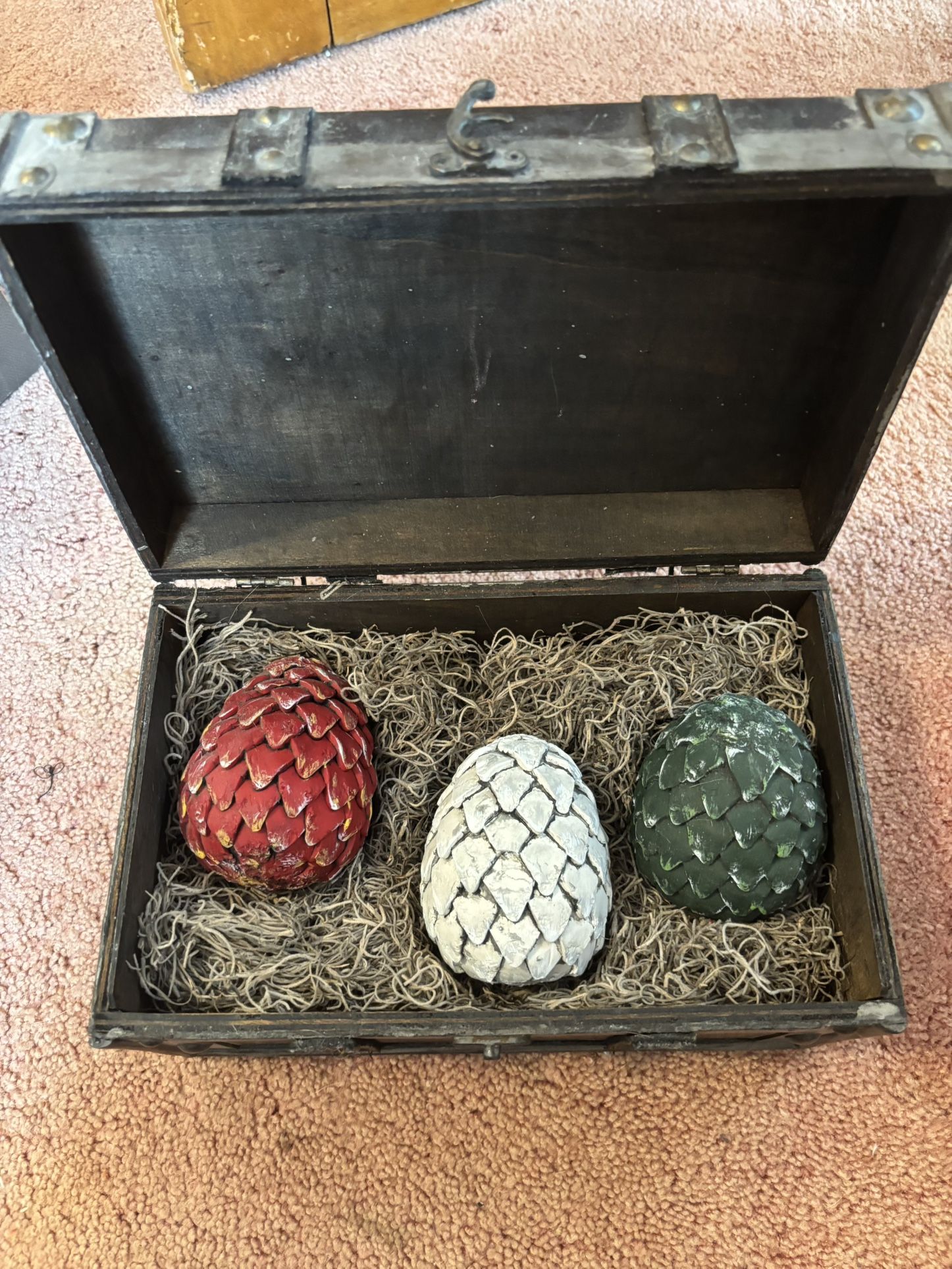 Game of Thrones dragon egg replicas.