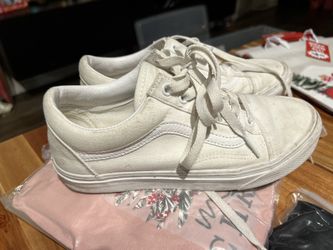 White Vans Size 6