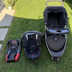 Britax B-Lively Stroller & B-Safe Infant Car Seat w/ Base