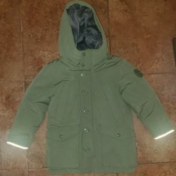 Gap Kids Parka Jacket Green Boys Size S
