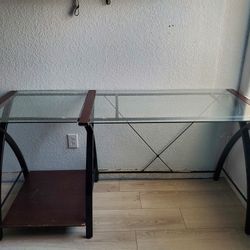 Computer Desk With Glass Top