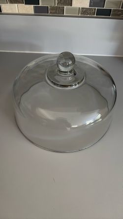 10”Glass Cake Dome New Without box
