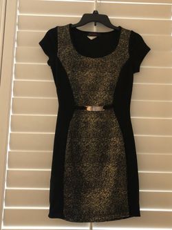 Black/gold dress