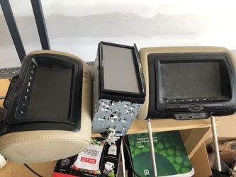 Dual TV DVD Headrests