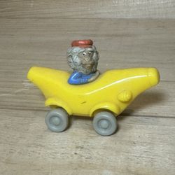 Richard Scarry Busy World Monkey in Banana Car Toy McDonalds Figure 1994