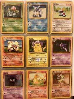 Vintage Collection of 90 Pokémon Cards LP/NM (Lot D)