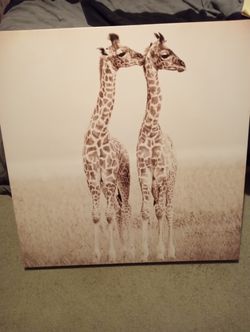 Giraffe Painting On Canvas 