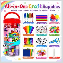 All-in-One Kids Arts & Crafts Jar Kit