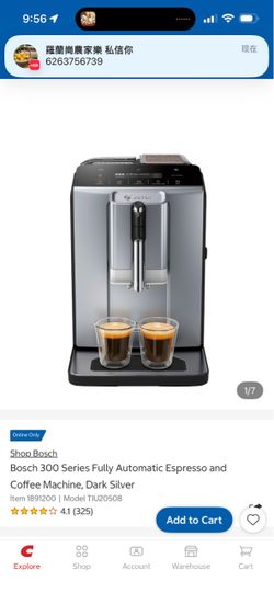 Bosch 300 Series Fully Automatic Espresso Machine