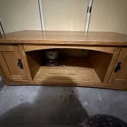 Sold wood coffee table