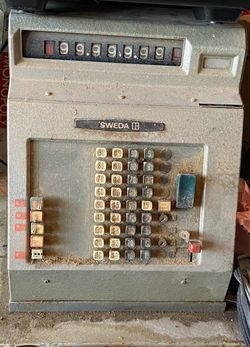 Sweda Vintage Mechanical Cash Register
