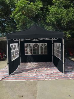 10x10 pop up canopy with window walls