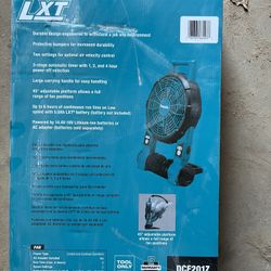 Makita 18V 9” Fan