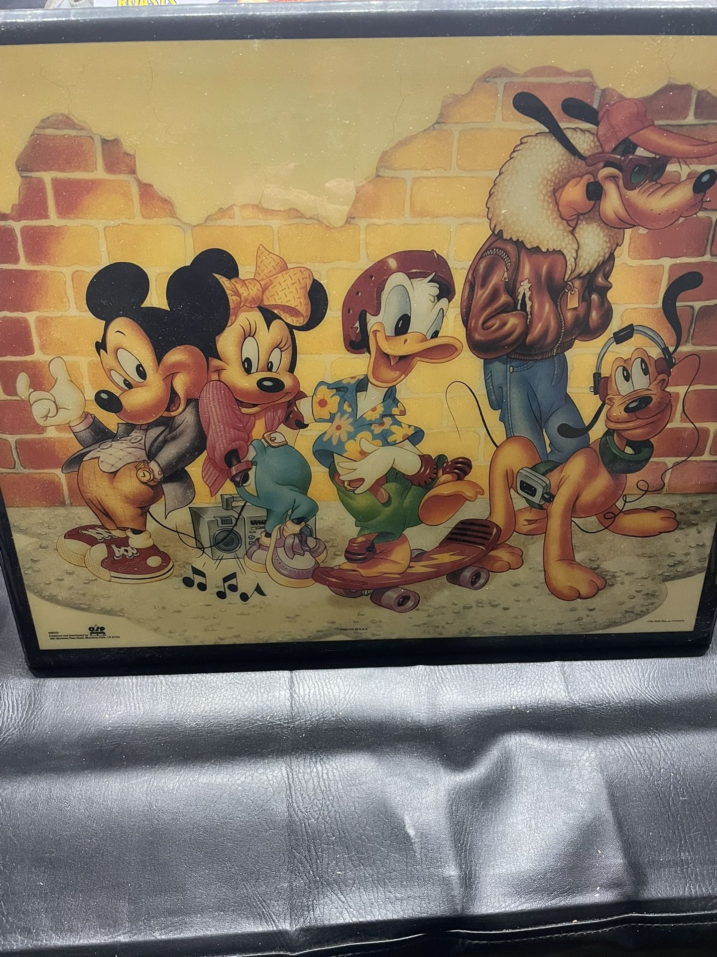 Disney Mickey Mouse And Friends Mounted Poster Collectors Item