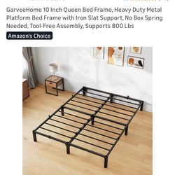 New! 10” Queen size platform bed frame