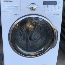 Samsung Front Load Washing Machine- With Steam- Works Great (60 Day Warranty)