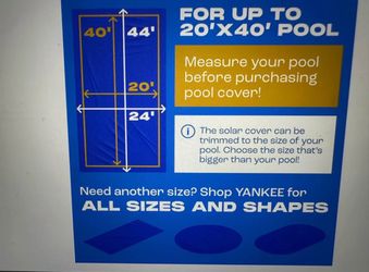 Brand new 20x40 ft pool cover weatherproof