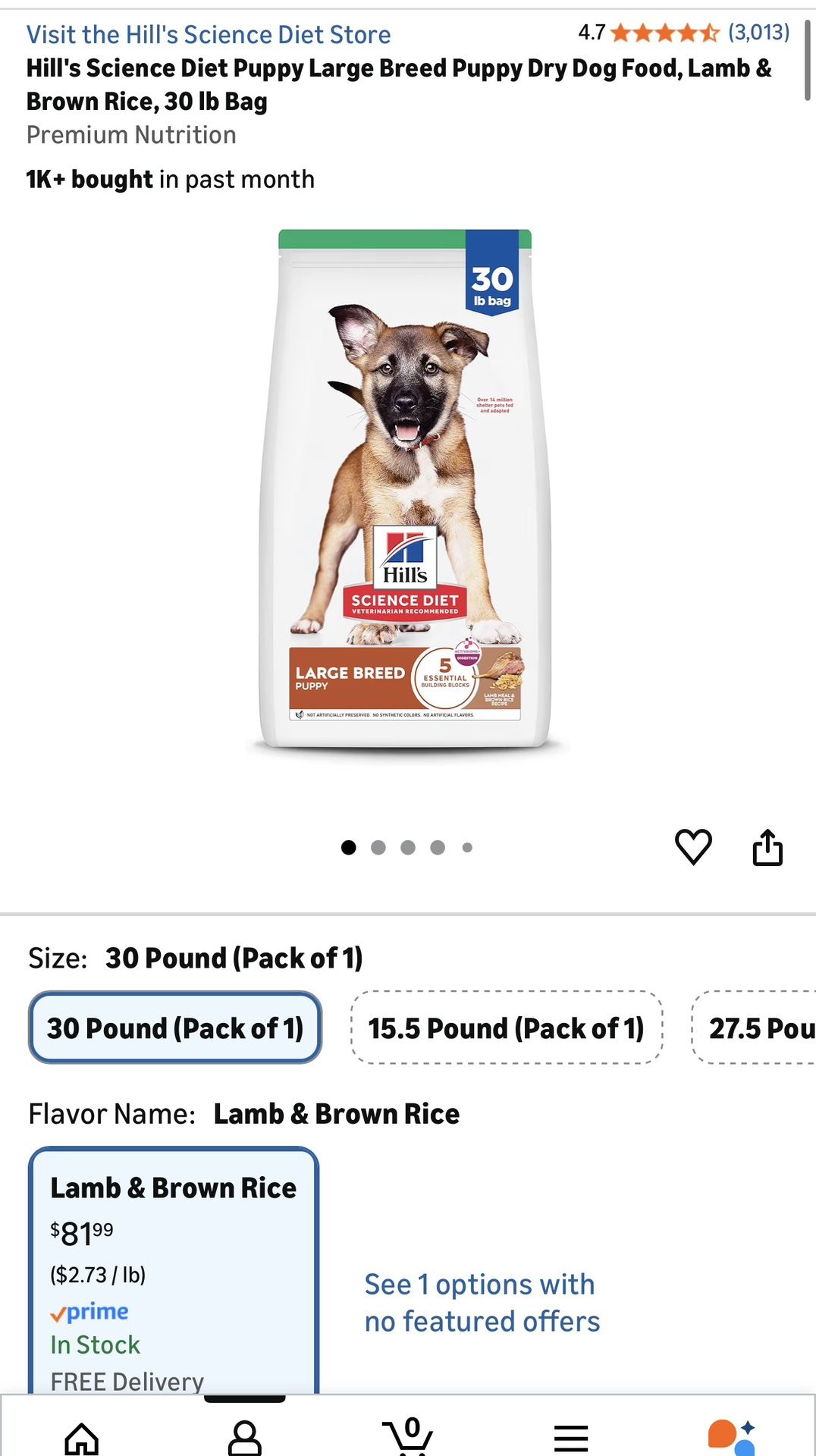 Brand New Hills Science Puppy Food For Large Breed