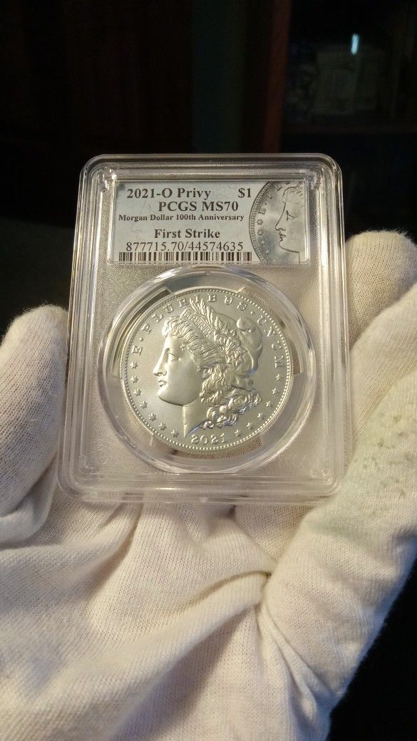 2021-O Privy Morgan Silver Dollar MS 70 Pcgs First Strike