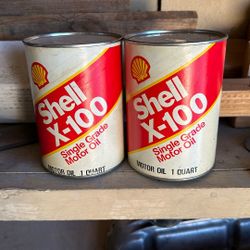 Vintage Cans Of Oil. 