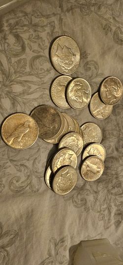 Roll Of 20 Peace Silver Dollars Circulated