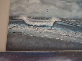 Original Ocean Wave Seascape Oil Painting