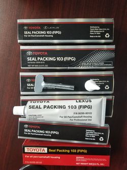 Toyota silicone gasket sealant