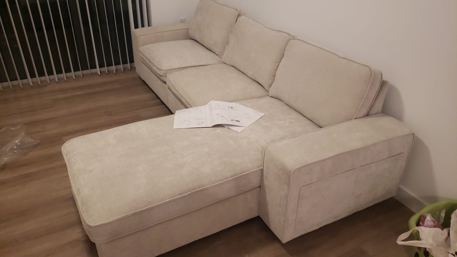 Sectional Sofa Couch with Chaise Storage (NEW)
