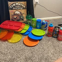 Kids Dish Sets And Cups/bottles/ Mater Tin Wall Decor 