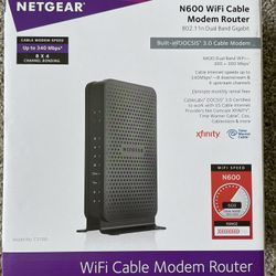 Netgear N600 Wifi Cable Modem Router