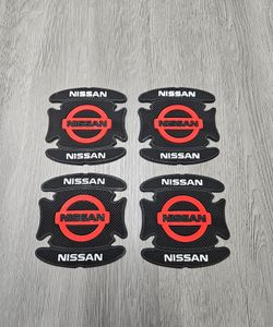 BRAND NEW UNIVERSAL 4PCS NISSAN RUBBER ANTI-SCRATCH DOOR HANDLE BOWL PROTECTOR