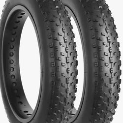 New Never Used Hycline Raider 26" x 3" Fat Bike Tires 2 Pack E Bike Bicycle Outdoor Sport Cruise New 
