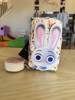 Zootopia 2 Judy Hopps Cotton Candy Cosplay Cell Phone Crossbody Bag with Coin Bag New With Tags
