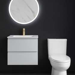 Bathroom vanity floating