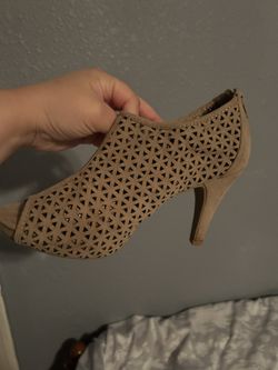 Black Heels And Beige  Heels 